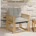 Lauko sofa Kietasis akacijos medis ir Textilene Balta