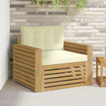 Lauko sofa Poliesteris Ruda ir kreminė