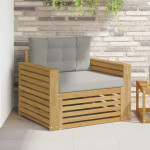 Lauko sofa Poliesteris Ruda ir šviesiai pilka