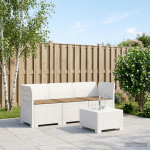 3-vietė sodo sofa su pagalvėlėmis, Rattan išvaizda 3 vietos PP