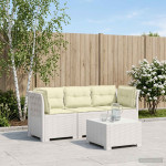 3-vietė sodo sofa su pagalvėlėmis, Rattan išvaizda 3 vietos PP