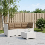 3-vietė sodo sofa su pagalvėlėmis, Rattan išvaizda 3 vietos PP