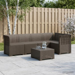 5-vietė sodo sofa Rataninio išvaizdos 5 vietos PP