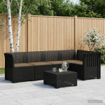 5-vietė sodo sofa su pagalvėlėmis Rataninio išvaizdos 5 vietos