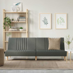 Sofa-lova, tamsiai pilkos spalvos, audinys