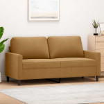 Dvivietė sofa, rudos spalvos, 140cm, aksomas
