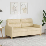 Dvivietė sofa, kreminės spalvos, 140cm, audinys
