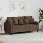 Dvivietė sofa, rudos spalvos, 140cm, audinys