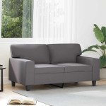 Dvivietė sofa, pilkos spalvos, 120cm, dirbtinė oda