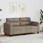 Dvivietė sofa, taupe spalvos, 140cm, mikropluošto audinys