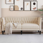 Dvivietė chesterfield sofa, linas