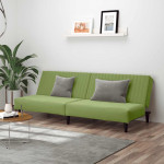 Dvivietė sofa-lova, šviesiai žalios spalvos, aksomas