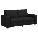 Dvivietė sofa Juodas 180 cm Dirbtinė oda