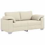 Dvitaškė sofa Smėlio 180 cm Lino mišinio audinys