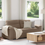 Dvivietė sofa, kapučino spalvos, 180x81x84 cm, dirbtinė oda