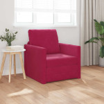 Sofa lova Vyno raudona 74 x 77 x 81 cm Aksomas