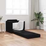 Sofa lova Juoda 74 x 77 x 81 cm audinys