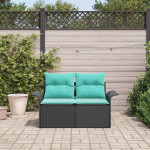 Sodo sofa 2-Vietų skaičius poliratanas