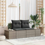 Sodo sofa su pagalve Pilka 184 x 62 x 69 cm poliratanas