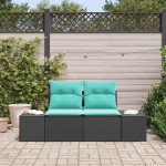 Sodo sofa su pagalve su saugykla 184 x 62 x 69 cm poliratanas