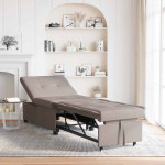 Ištraukiama sofa-lova Taupe 194 x 50 x 82 cm audinys
