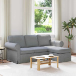 Sofa Šviesiai pilka 195 x 138 x 80 cm audinys