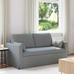 Sofa 2 vietos Šviesiai pilka 158 x 78 x 80 cm audinys