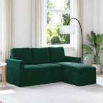 Sofa Tamsiai žalia 178 x 134 x 80 cm Aksomas