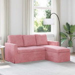 Sofa Rožinė 178 x 134 x 80 cm Aksomas