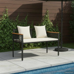 Lauko suolas 2 -Seater 117 x 54 x 74.5 cm poliratanas