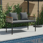 Lauko suolas 2 -Seater 117 x 54 x 74.5 cm poliratanas