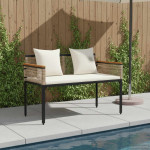 Lauko suolas 2 -Seater 117 x 54 x 74.5 cm poliratanas