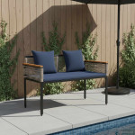 Lauko suolas 2 -Seater 117 x 54 x 74.5 cm poliratanas