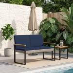 Lauko suolas 2 -Seater 107 x 61 x 80 cm poliratanas