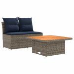 Sodo vidurinė sofa su pakeliama lentele 2 vnt. 2 vietos
