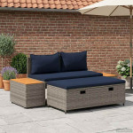 Lauko sofos komplektas 4 -Seater 4 vnt. 55 x 30 x 39 cm