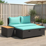Lauko sofos komplektas 4 -Seater 4 vnt. 55 x 30 x 39 cm