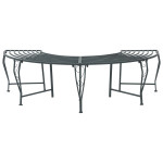 Medžio suolelis 4 -vietis 160 x 80 x 44 cm steel
