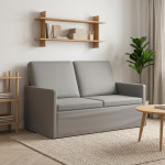 Dviejų vietų sofa Šviesiai pilka 130 x 81 x 82 cm Aksomas