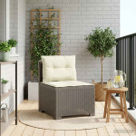 1-vietė sodo sofa su pagalvėlėmis, Rattan išvaizda PP