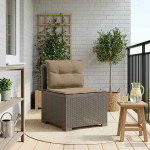 1-vietė sodo sofa su pagalvėlėmis, Rattan išvaizda PP