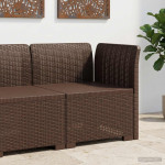 1- vietis Sodas Sofas Ratanas PP Ruda 62 x 62 x 70,5 cm