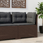 1-vietė sodo sofa su pagalvėlėmis, Rattan išvaizda PP Ruda