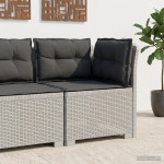 1-vietė sodo sofa su pagalvėlėmis, Rattan išvaizda PP Balta