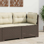1-vietė sodo sofa su pagalvėlėmis, Rattan išvaizda PP
