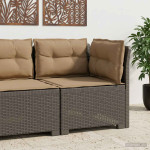 1-vietė sodo sofa su pagalvėlėmis, Rattan išvaizda PP