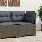 1-vietė sodo sofa su pagalvėlėmis, Rattan išvaizda PP