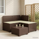 3-vietė sodo sofa su pagalvėlėmis, Rattan išvaizda 3 vietos PP