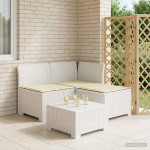 3-vietė sodo sofa su pagalvėlėmis, Rattan išvaizda 3 vietos PP