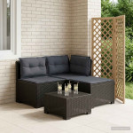 3-vietė sodo sofa su pagalvėlėmis, Rattan išvaizda 3 vietos PP